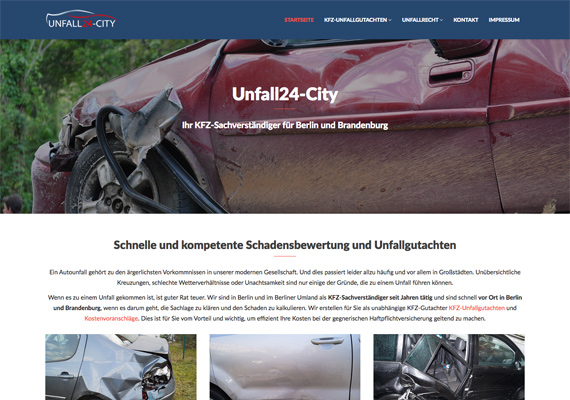 Wordpress Website unfall24-city